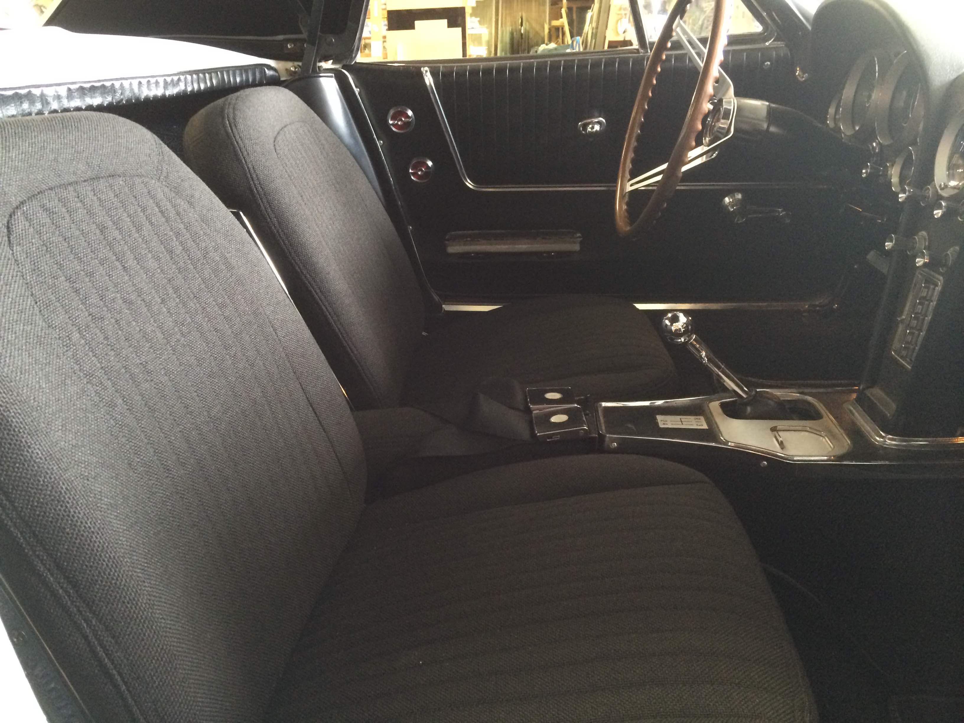 picture of car interior with amazing repair work on it